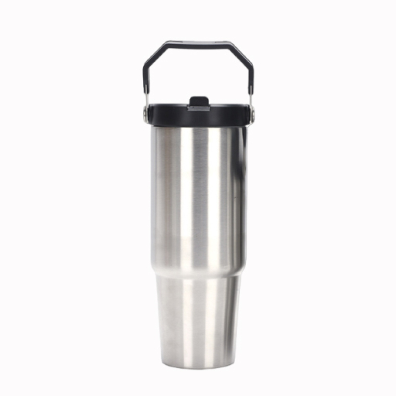 Hot Selling Double Wall Thermos Vacuum Insulated Flask Stainless Steel Travel Mug With Handle Lid Coffee Tumbler