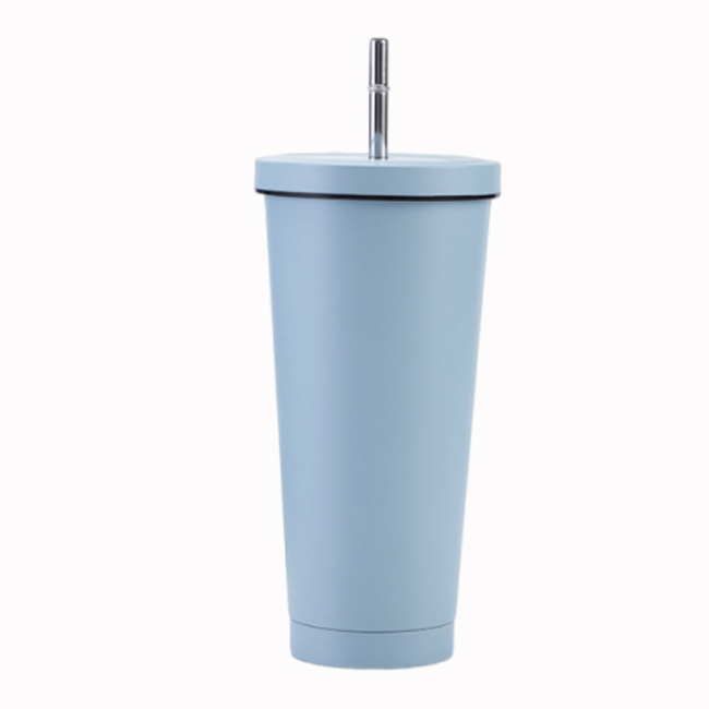 Wholesale Tumbler Cup 500ml Stainless Steel Double Wall Custom Logo Reusable Cups with Lids and Straws
