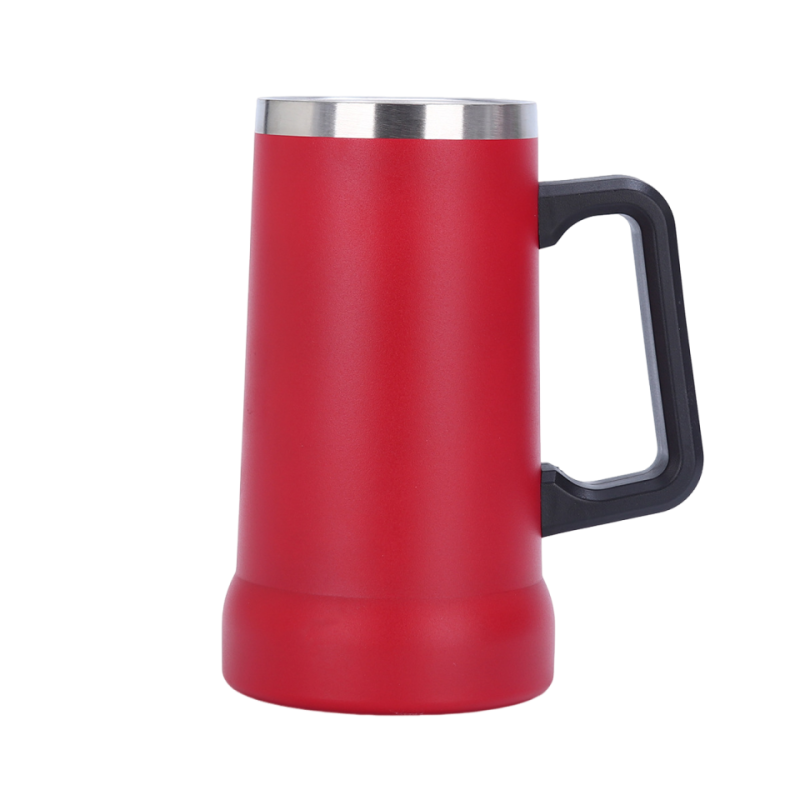 New handle beer mug 304 stainless steel large capacity mug desk water cup coffee cup