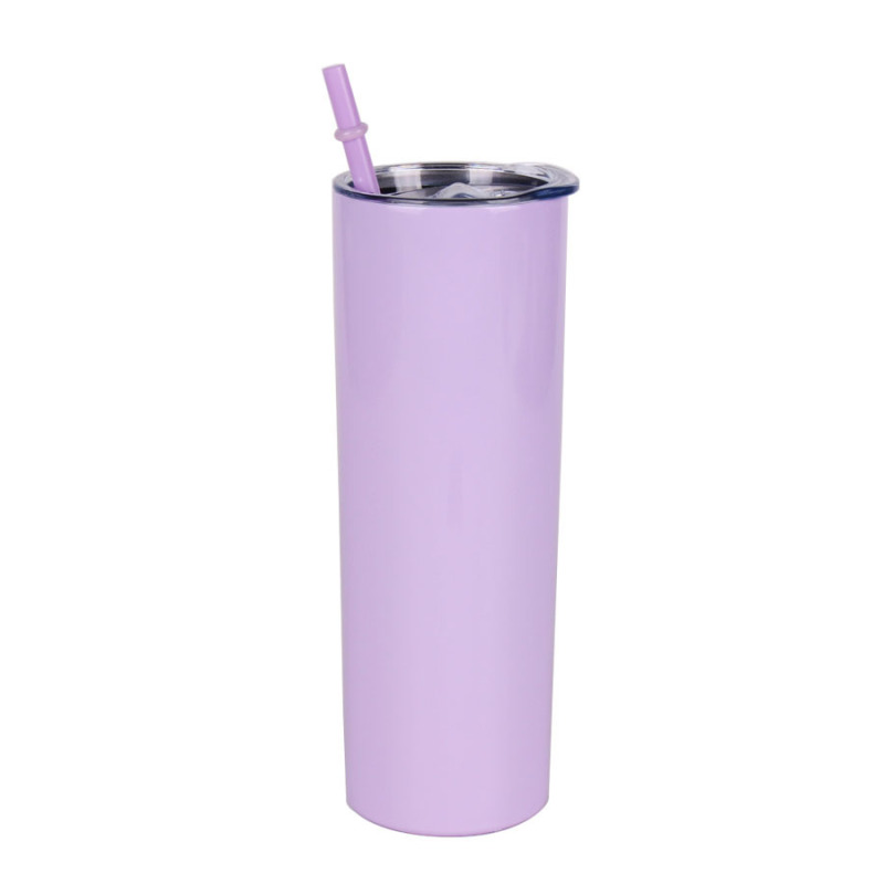 Sublimation 20/30 OZ Skinny Stainless Steel Color Changing Thermos Bottle Insulated Flasks Vacuum Mug Straight Tumbler
