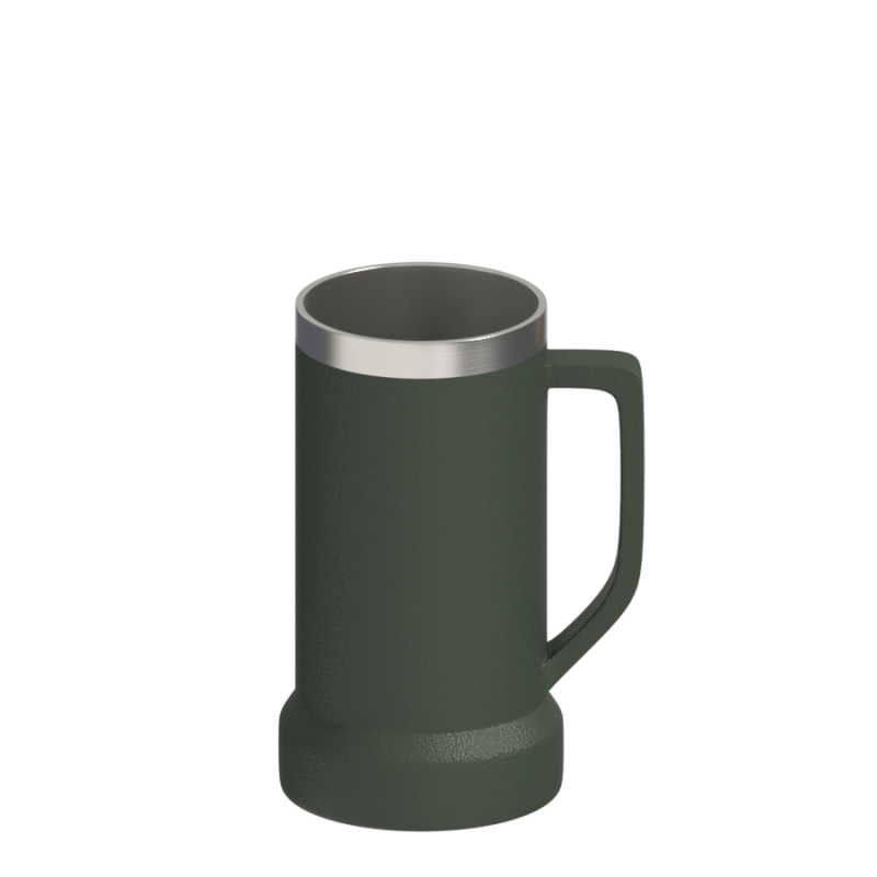 Double Wall New design Custom Logo Beer Mug Thermal Stainless Steel Tumbler Cup with  Handle