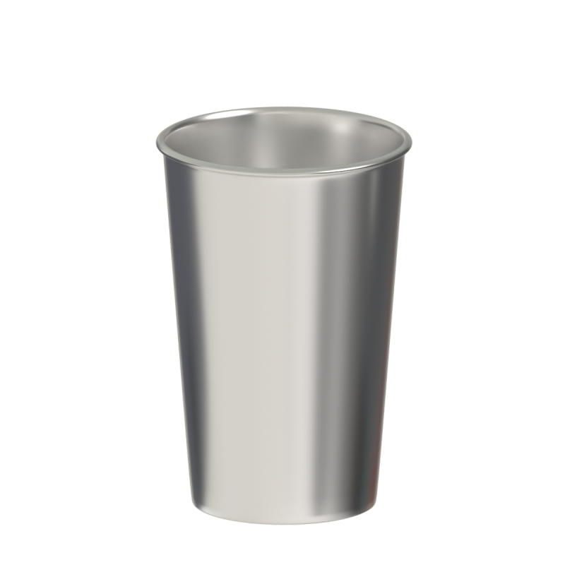 Stackable Single Wall Multiple Size Reusable Beer Pong Cups Stainless Steel Pint Cup Beer Mug