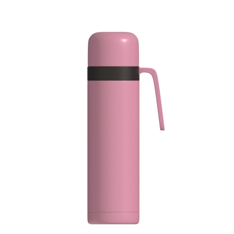 Portable Mate Drink Bottle  Stainless steel double-layer thermos bottle with handle