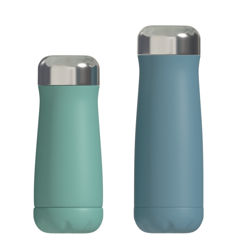 500ml BPA Free Water Bottle Double Wall Insulated Flask Stainless Steel Big Belly Cup with Lid