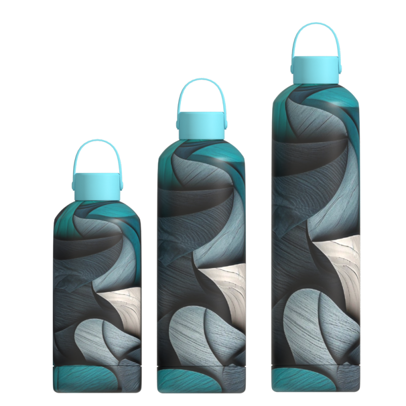 500ml Customized Fitness Portable Large Capacity Vacuum Thermos Insulated Stainless Steel Sports Drink Water Bottle
