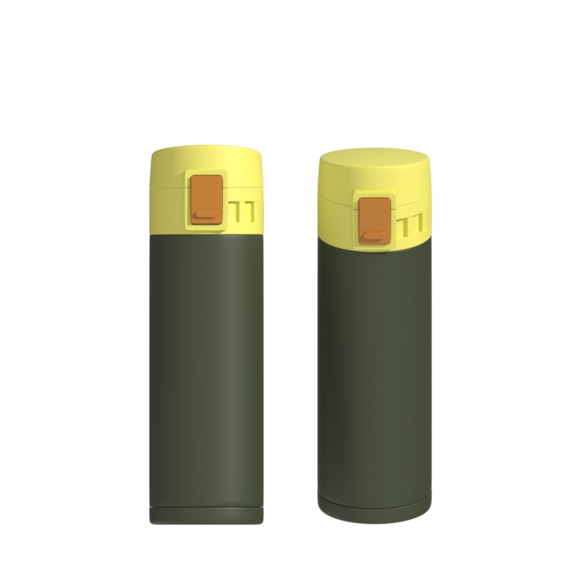 Популярная изготовленная на заказ прямая колба из нержавеющей стали, вакуумная бутылка с двойными стенками, спортивный термос для воды большой емкости с крышкой на кнопке