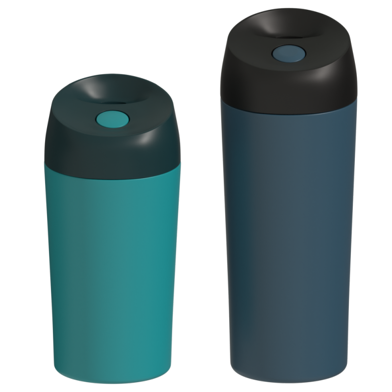 Найкращий термос із подвійною стінкою з нержавіючої сталі, виготовлений на замовлення, металевий, матовий, чорний, термос із вакуумною ізоляцією, туристичний стакан для кави, кружка з гумовими рукавами