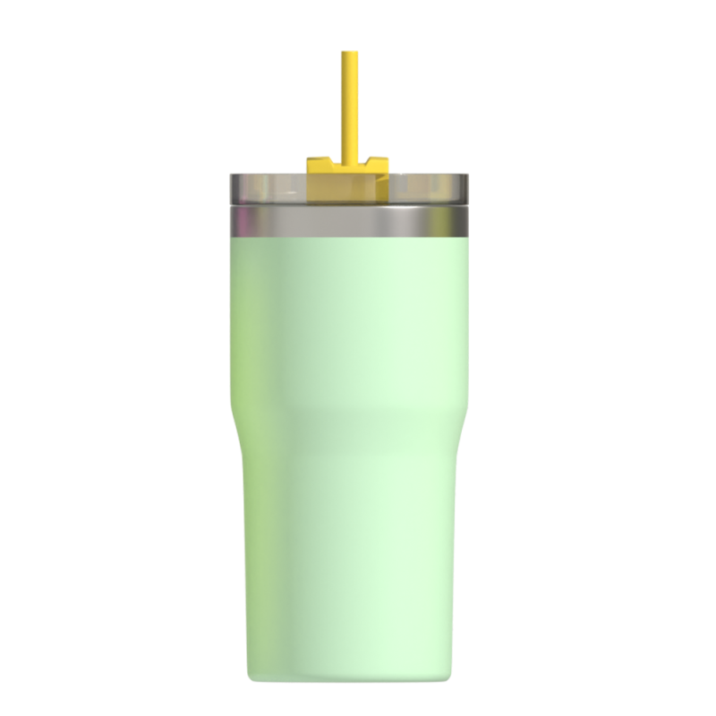 New 304 stainless steel thermos cup Double vacuum car cup with straw large capacity water cup