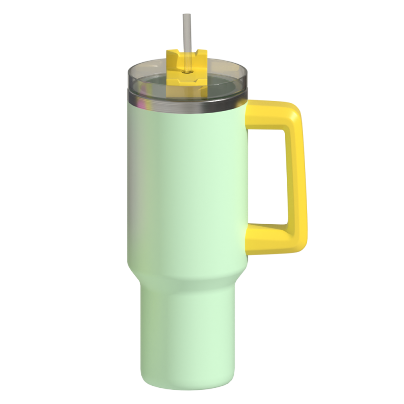 Wholesale Hot Selling Vacuum Insulated Tumbler 40 oz Outdoor Travel Cup Custom Stainless Steel Tumbler with Straw Lid