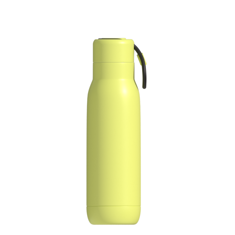 high quality large capacity insulate stainless steel sport watwer bottle double wall travel flask with handle lid