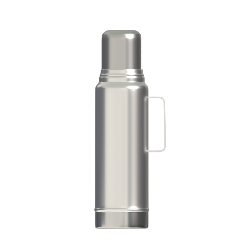 1000ml  double wall stainless steel canteen bottle vacuum thermo with hammerstone painting