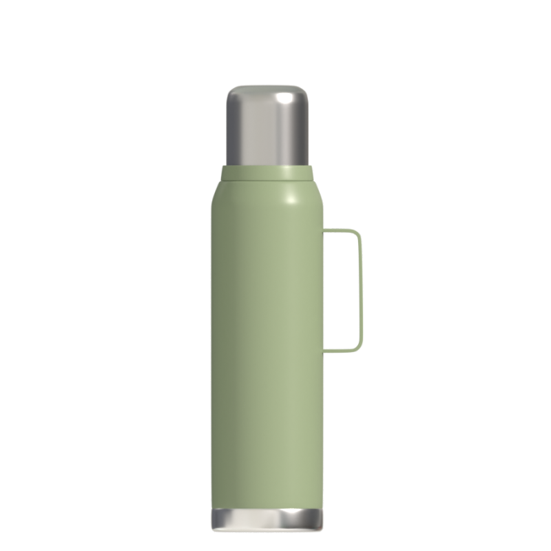 1L/1.3L/1.8L Stainless Steel Thermos Flask Vacuum Insulated Sport Water Bottle With Handle