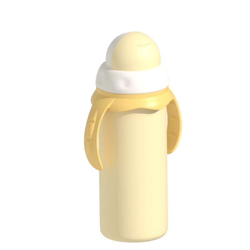 240ml BPA Free stainless steel double wall Baby Feeding Water Bottle Thermos With Nipple & Handle