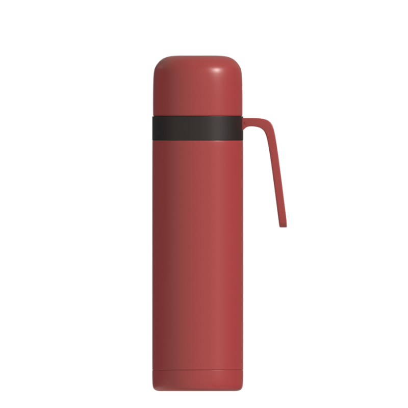 Portable Mate Drink Bottle  Stainless steel double-layer thermos bottle with handle