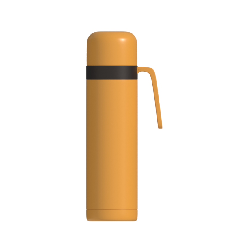 Portable Mate Drink Bottle  Stainless steel double-layer thermos bottle with handle