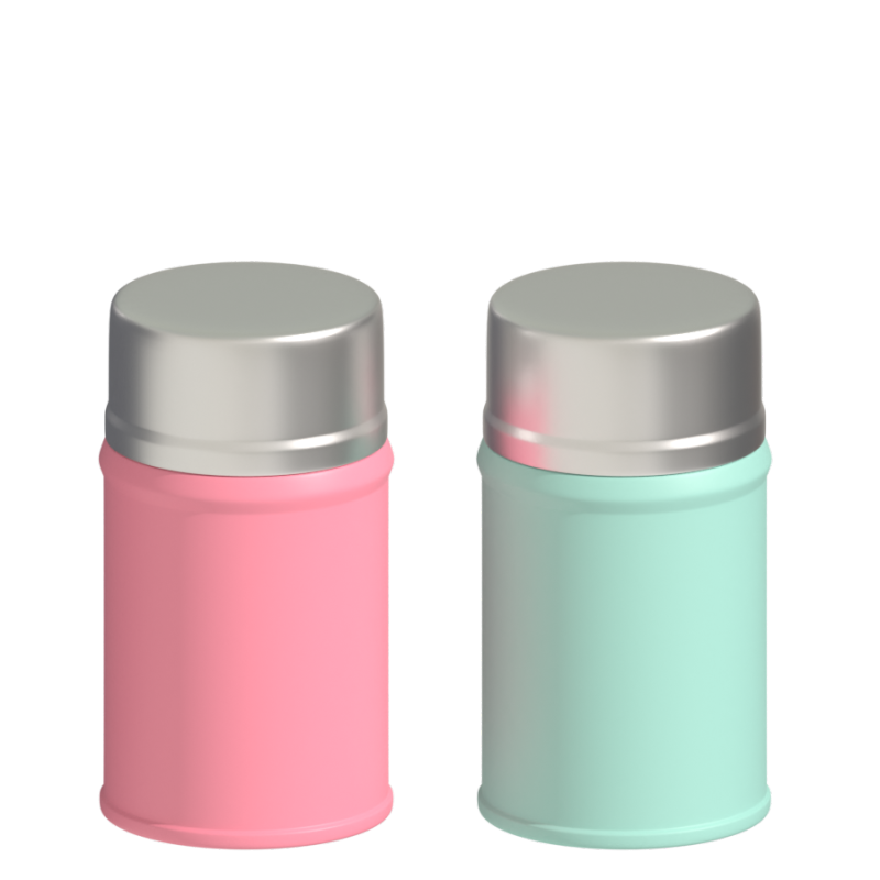 Custom high quality 750ml double wall vacuum stainless steel insulated food jar with spoon