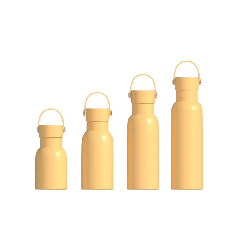 Одностенная спортивная бутылка для воды черного цвета емкостью 750 мл с соломенной крышкой и ручкой для детей