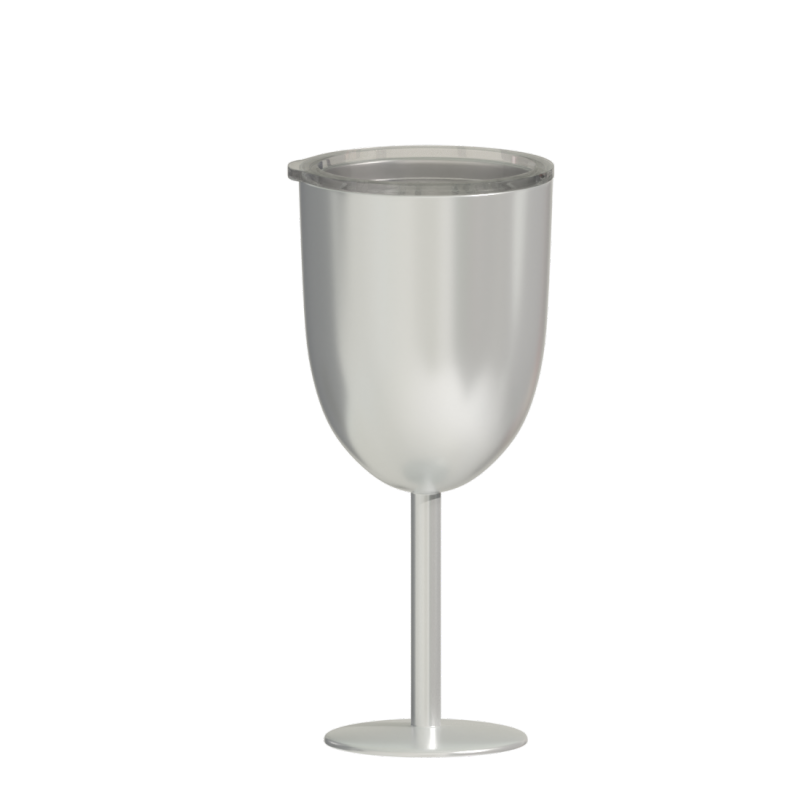 Newest Insulated Tumbler Cup With Lid Stainless Steel Wine Goblet 10oz Insulated Wine Glasses With Lid