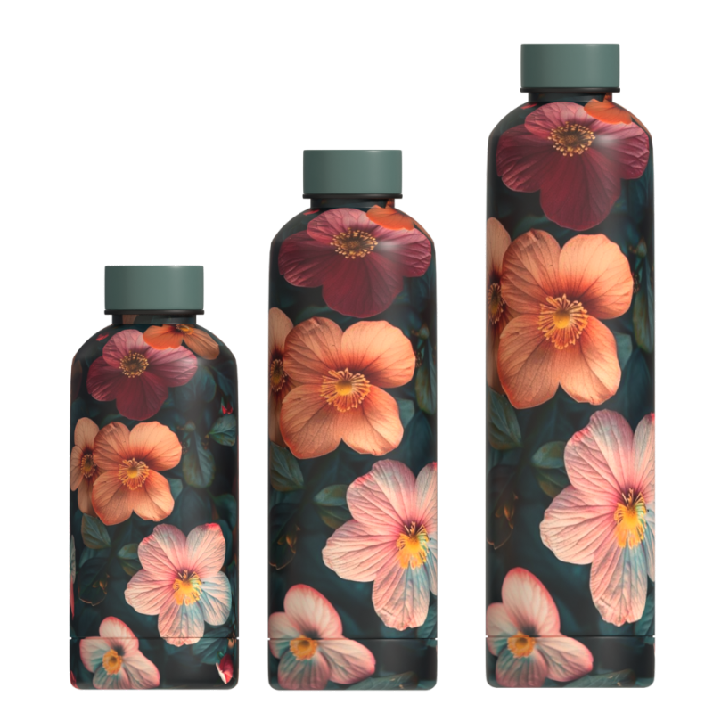 Небольшая бутылка для воды с логотипом, оптовая продажа, 500 мл, изолированная спортивная бутылка для воды из нержавеющей стали