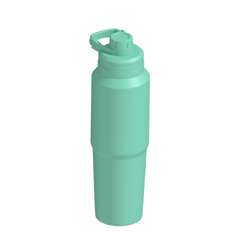 Hongtai Drinkware 40OZ Mortar Shape Wide Mouth Water Bottle Vacuum Flask with Carry Handle