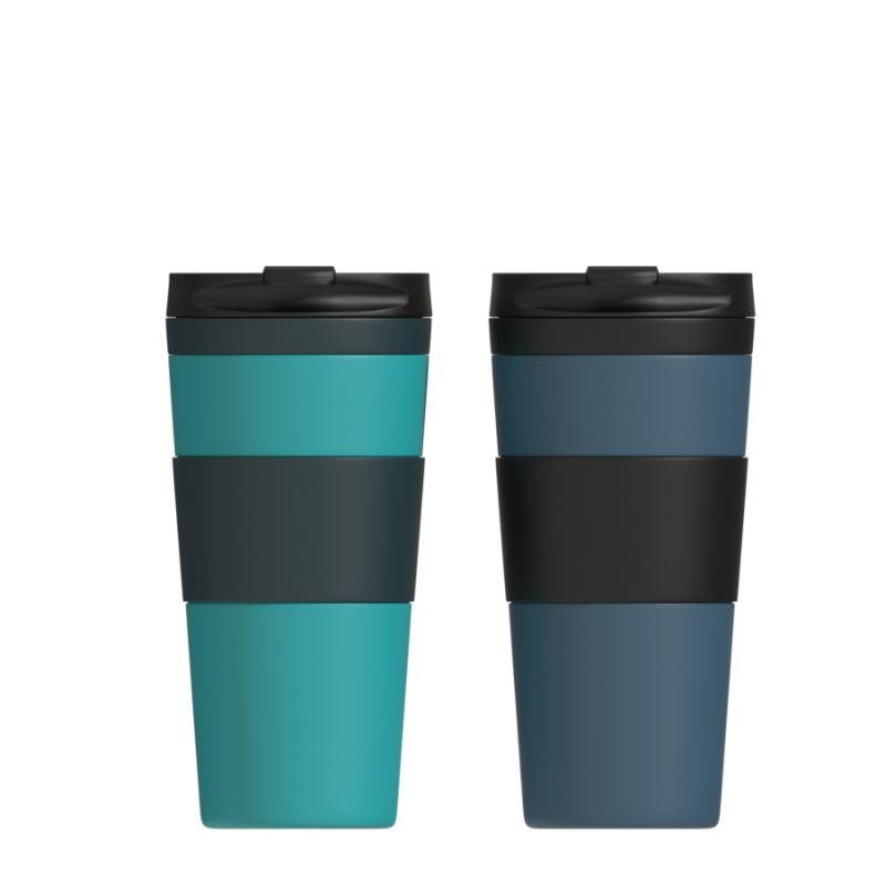 400ml mug vacuum insulated reusable coffee custom tumbler cup  with lid