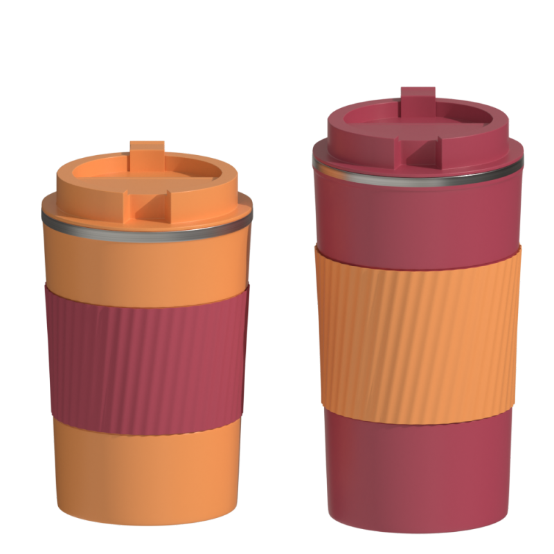 Eco Friendly 380/510ml Powder Coating Coffee Mug with a Lid Insulated Stainless Steel Double Wall Stainless Steel Mugs Drinking