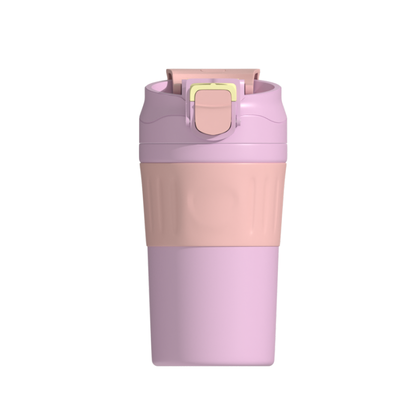 Wholesale Stainless Steel Coffee Mugs 450ml Double Wall Vacuum Insulated Drinking Cups with Straw