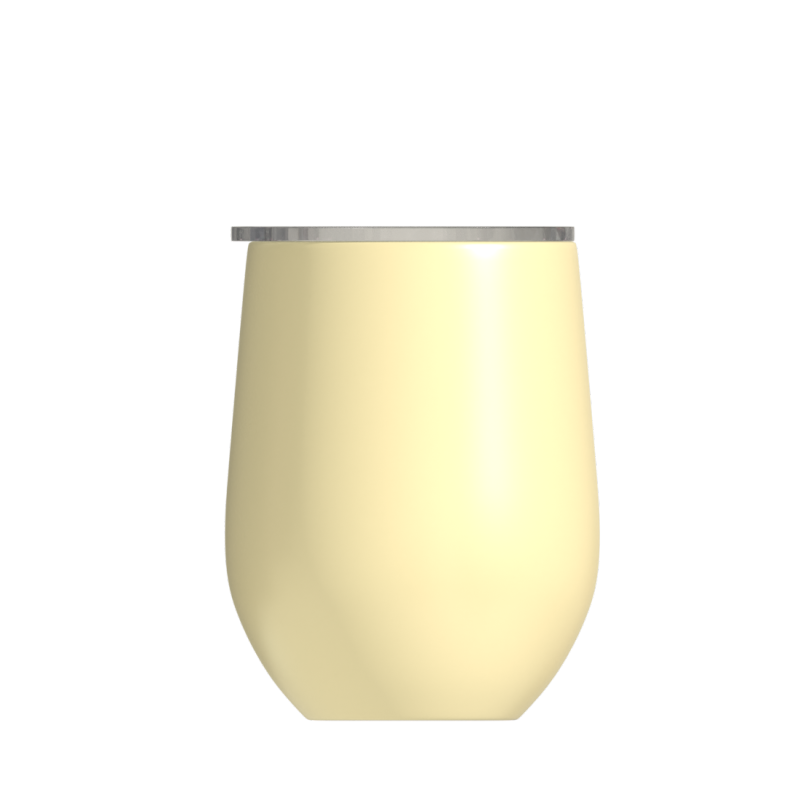 12oz Customized Double Wall 18/8 Stainless Steel Insulated Wine Tumbler Travel Coffee Cups With Lid