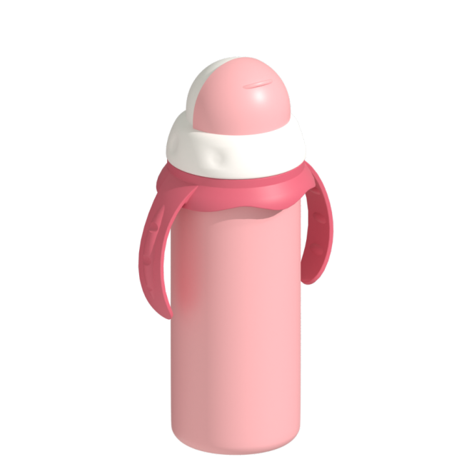 Custom Logo 8oz Baby Warmer Bottle Stainless Steel Straw Type Thermos Baby Feeding Supplies With Straw
