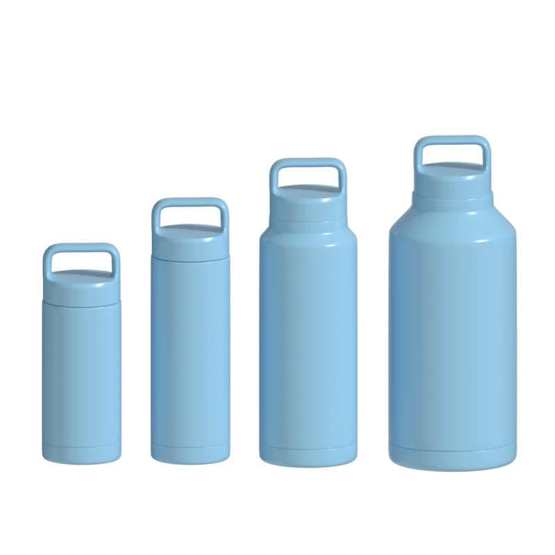 32oz Insulated Double Wall Stainless steel water bottle Beer Growler sport Water Flask With Handle and Lid