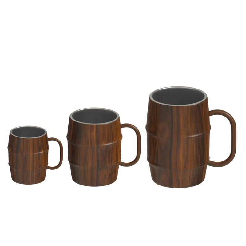 Double stainless steel coffee mug handy cup drink beer mug teacup insulated cup with handle anti-scalding cup