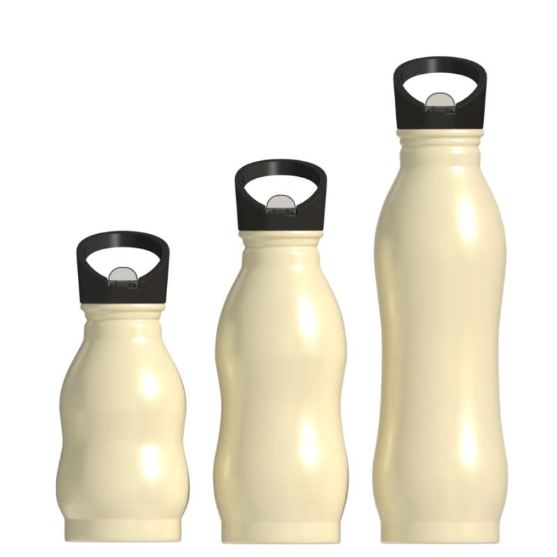 Hochwertige, individuelle Logo-Isolierung aus einwandigem Edelstahl, Reise-Sportflasche, Teebehälter mit Strohdeckel