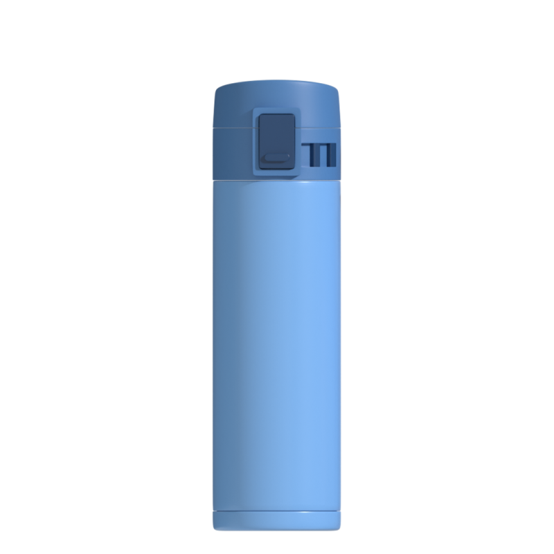 high quality custom logo stainless steel water bottle double wall flask water termos With button cover