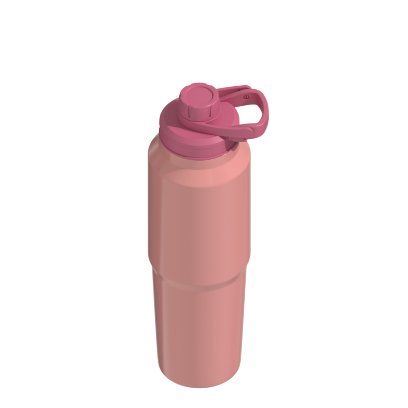 Hongtai Drinkware 40OZ Mortar Shape Wide Mouth Water Bottle Vacuum Flask with Carry Handle