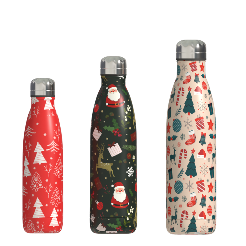 Wiederverwendbare doppelwandige Edelstahl-Wasserflaschen in Cola-Form, vakuumisoliert