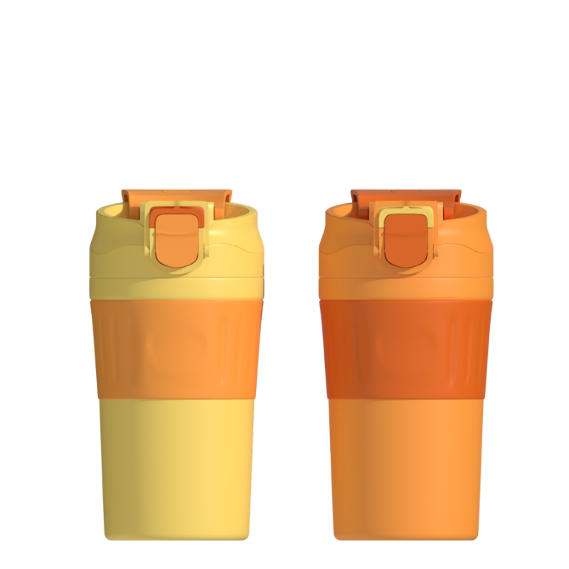 Wholesale Stainless Steel Coffee Mugs 450ml Double Wall Vacuum Insulated Drinking Cups with Straw