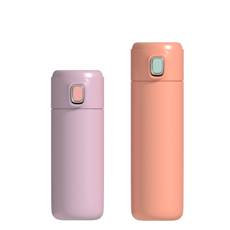 Лидер продаж, модная колба с двойными стенками, термос из нержавеющей стали, велосипедная бутылка для воды с прыгающей крышкой