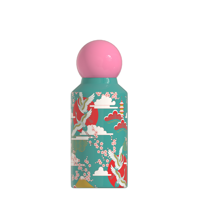 Hongtai Drinkware Stainless Steel 350ML Water Bottle Round PP Lid BPA Egg Cap Double Wall Vacuum Insulated