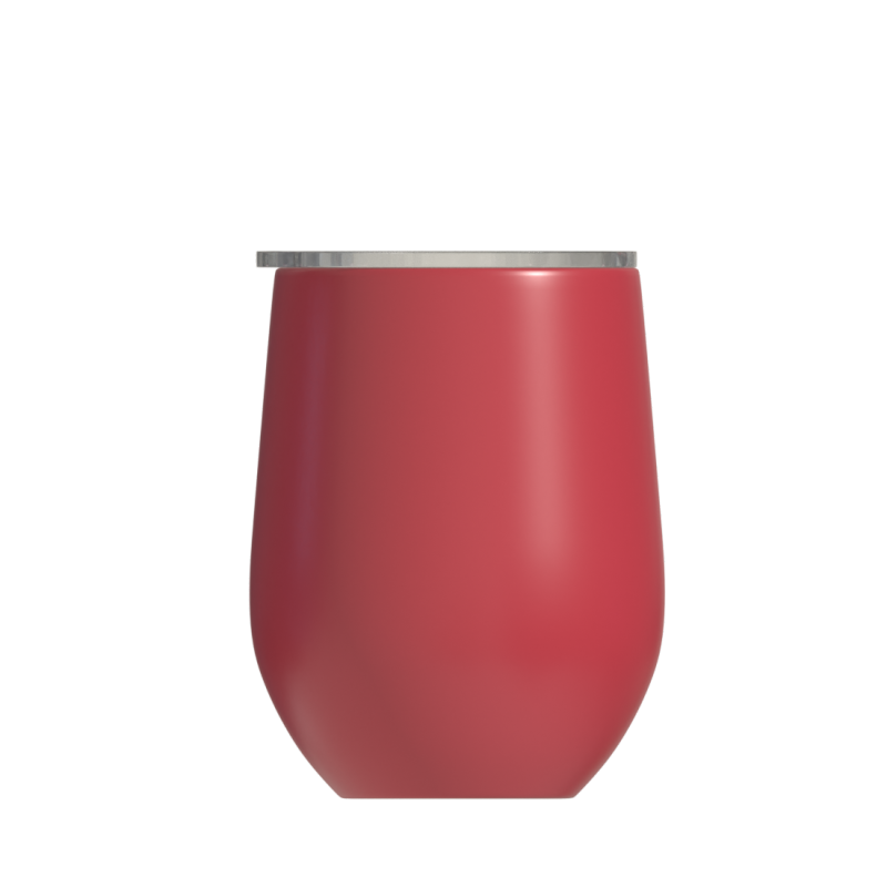 12oz Customized Double Wall 18/8 Stainless Steel Insulated Wine Tumbler Travel Coffee Cups With Lid