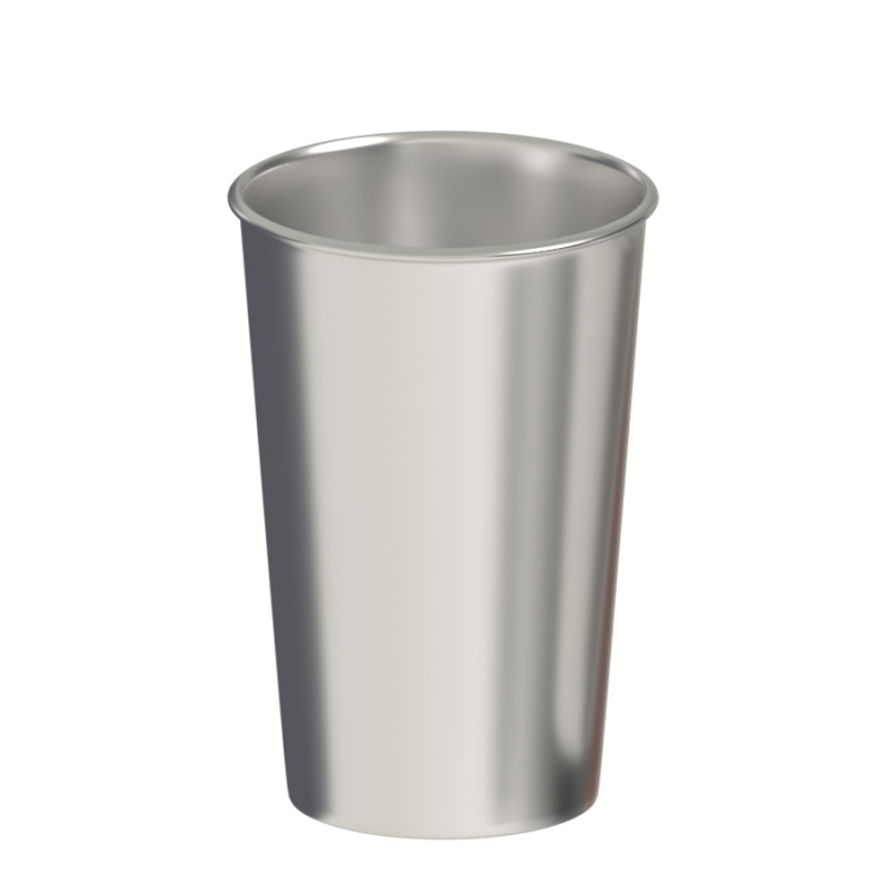 Оптовые одностенные многоразовые стаканчики для воды с печатным рисунком из нержавеющей стали