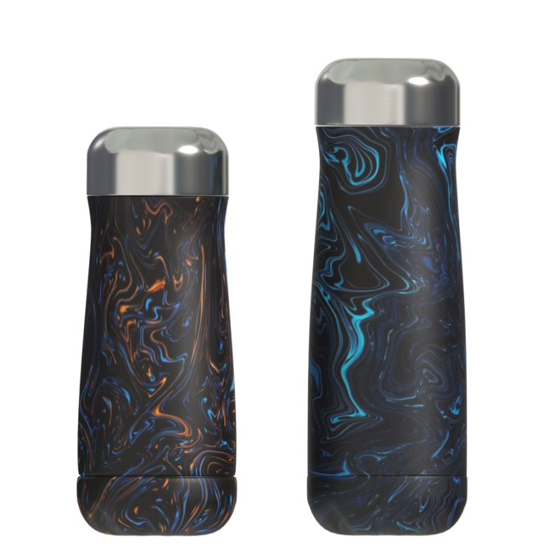 500ml BPA Free Water Bottle Double Wall Insulated Flask Stainless Steel Big Belly Cup with Lid