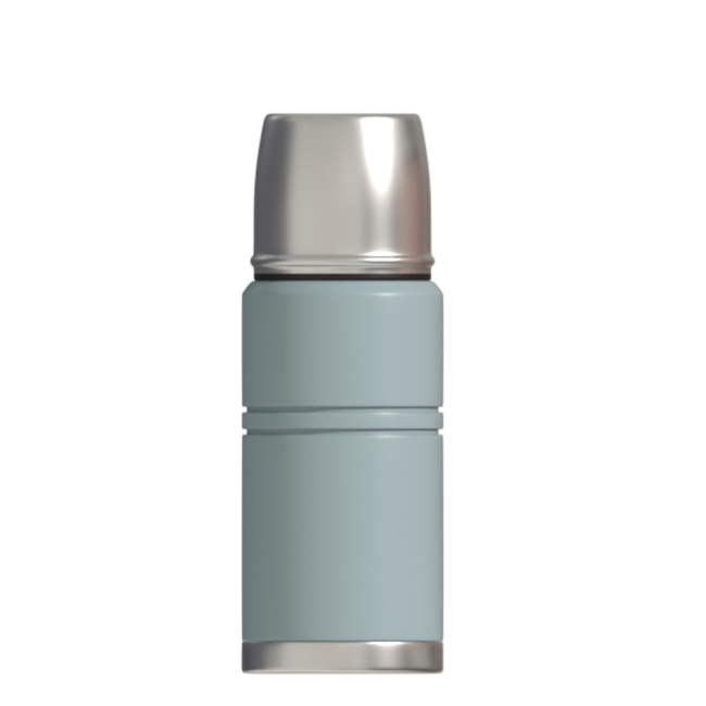High quality custom logo travel large capacity bottle double wall vacuum insulate tumbler bullet thermos with cup lid.