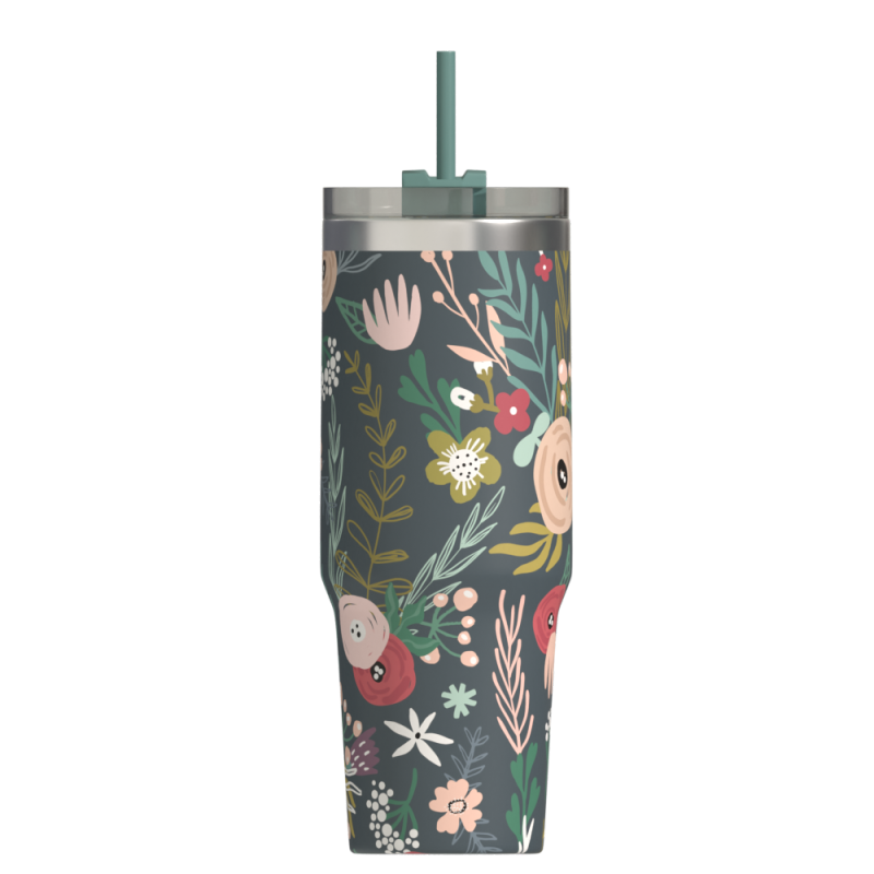 New Arrival Double Wall Thermos Vacuum Insulated Flask Stainless Steel Travel Mug With Straw Lid Coffee Tumbler