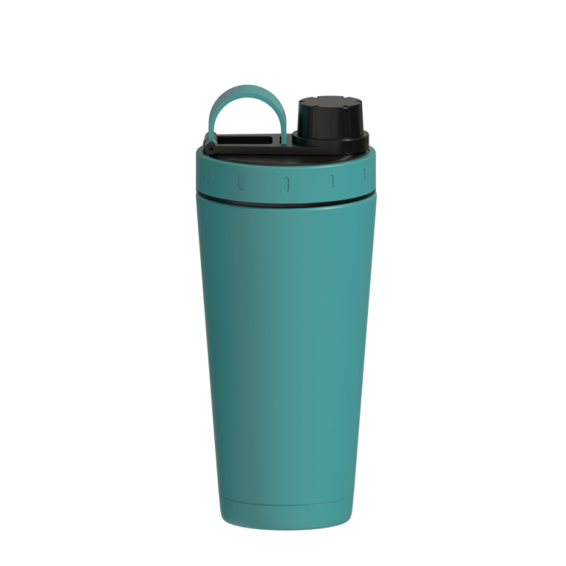 New style custom color oand  logo double wall insulated stainless steel gym shaker water bottle with handle