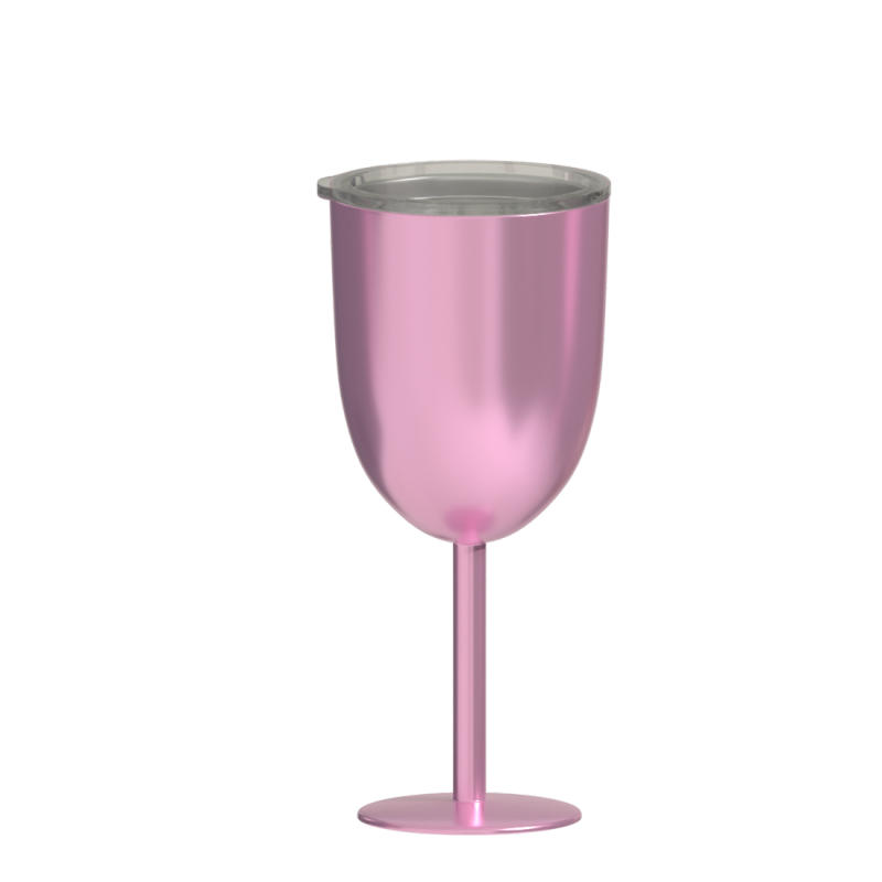 10oz Stainless Steel Red Wine Glasses With Lid Double Wall Insulated Wine Tumbler Unbreakable Goblets Wine Glasses