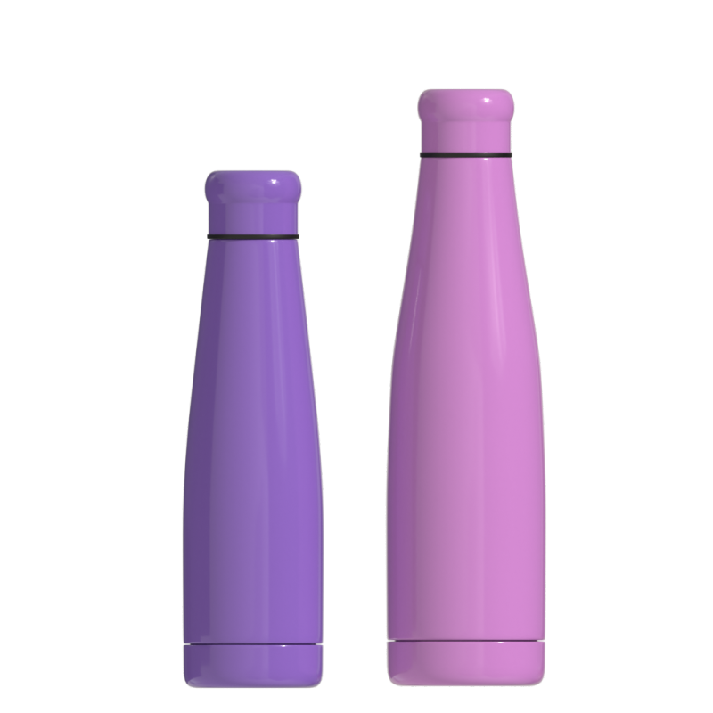 550ml Custom Colors Cola Shaped Sports Water Bottle Double Wall Stainless Steel Vacuum Thermos Flask