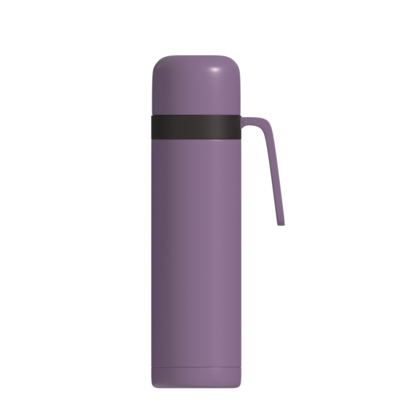 Portable Mate Drink Bottle  Stainless steel double-layer thermos bottle with handle