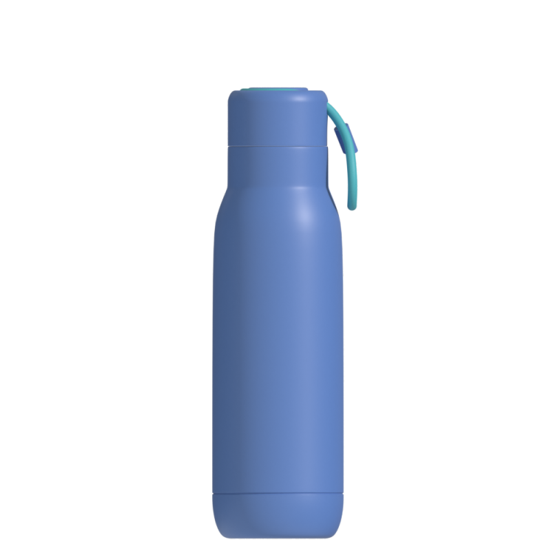 High Quality 500ml Stainless Steel Water Bottle Double Wall Vacuum Flask Insulated Sport Bottle With Strap Lid