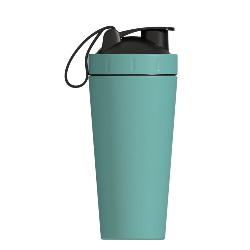 Bpa Free750ml Gym Insulated Double Wall Custom Stainless Steel Protein Shaker  Water Bottle With Shaker Ball And Container
