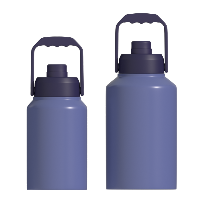 128oz/64oz 18/8 Stainless Steel Thermos Flask Vacuum Insulated Sport Water Bottle With Handle Lid Water Jug